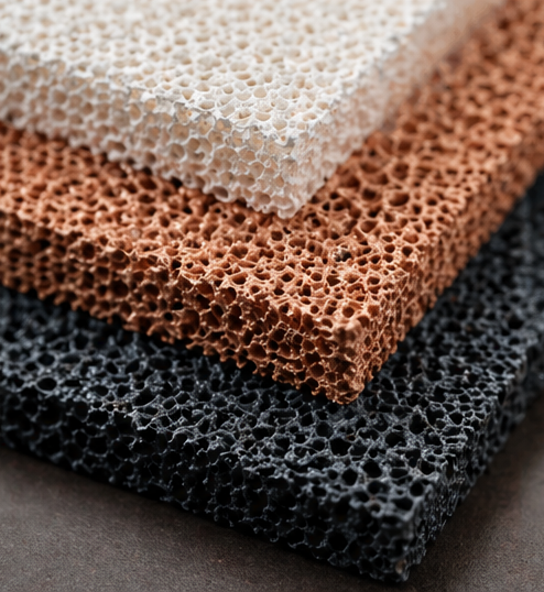 Filters for metal casting used in a foundry production environment